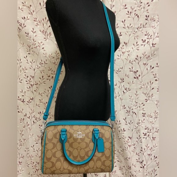 Coach - Rowan Satchel In Signature Canvas (NWT) - Picture 2 of 5